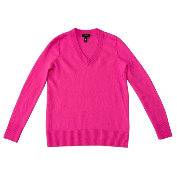 Aqua V-Neck Cashmere Sweater - Picture 2 of 4